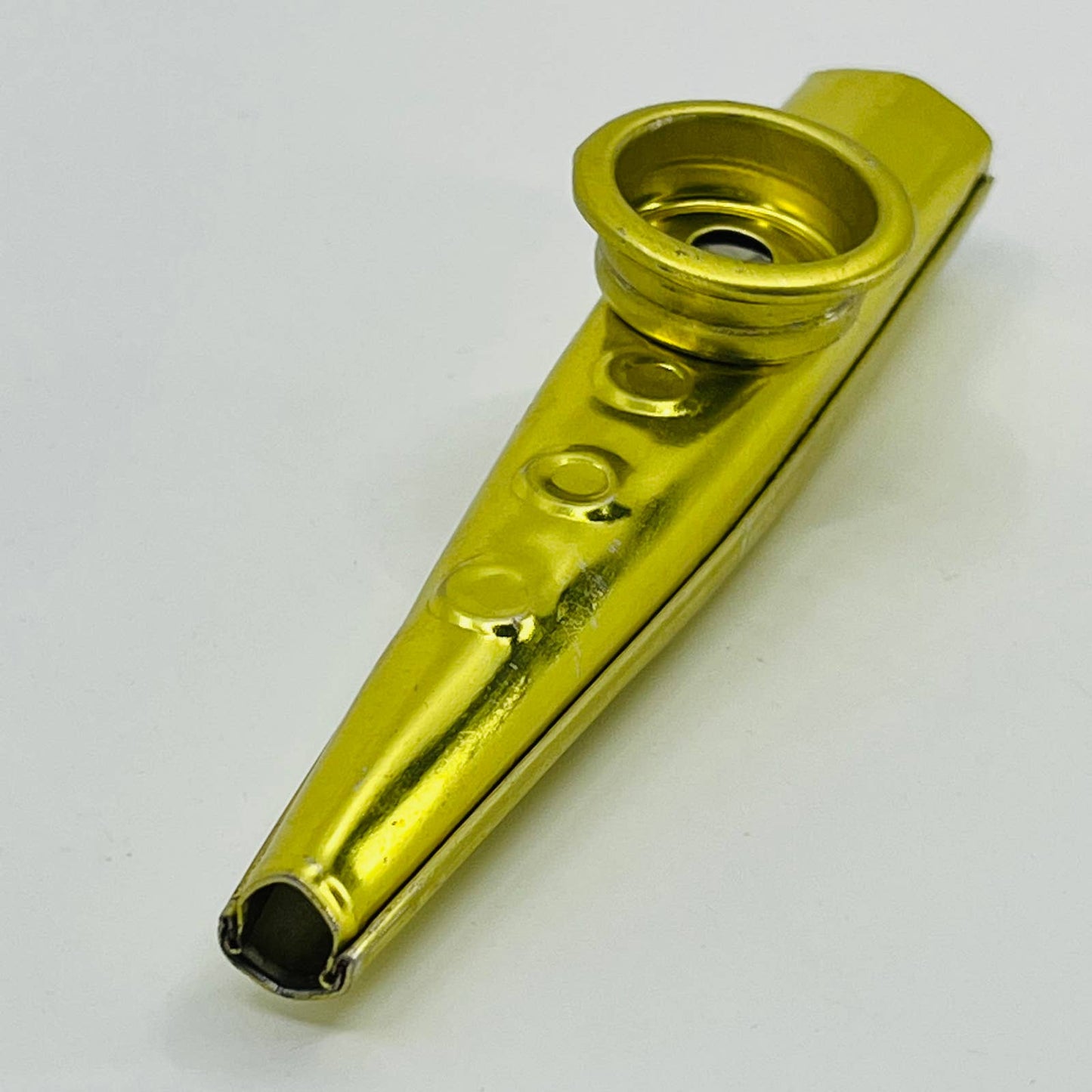 1950s Vintage Gold Tin Kazoo Toy TB6