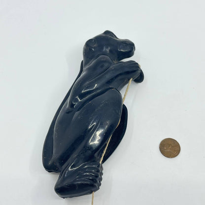 Vintage Bakelite Climber Climbing Toy Black Monkey Plastic  TE5