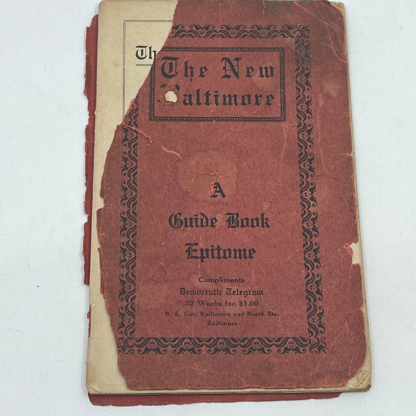 1905 The New Baltimore A Guide Book Epitome Compliments Democratic Telegram TG6