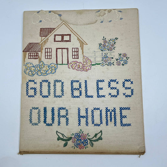 Vintage Unused Betsy Ross Cross Stitch Sampler Template Home Sweet Home TG3