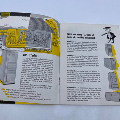 1950s Mueller Climatrol Air Heating Equipment Advertising Booklet Brochure TH8