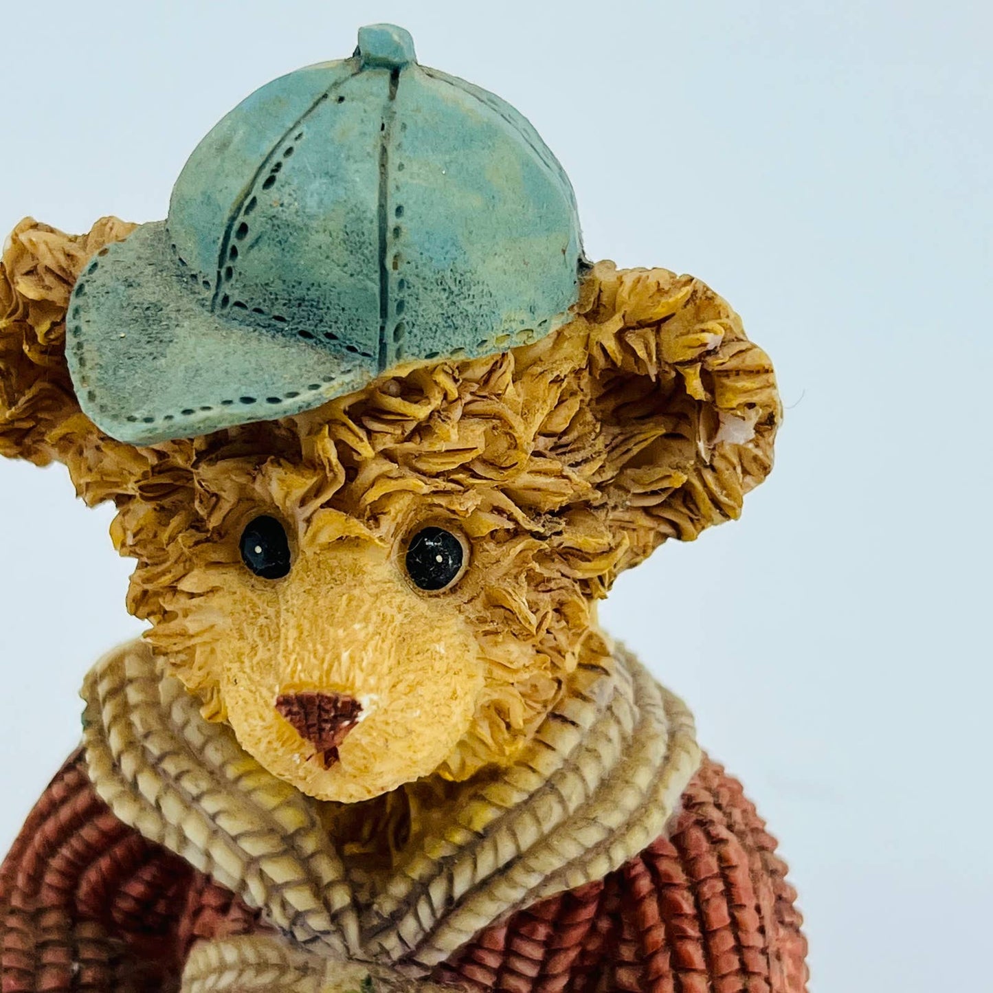 Vintage K's Collection Retired Resin Bear Boy Playing With Blocks 5” TB8