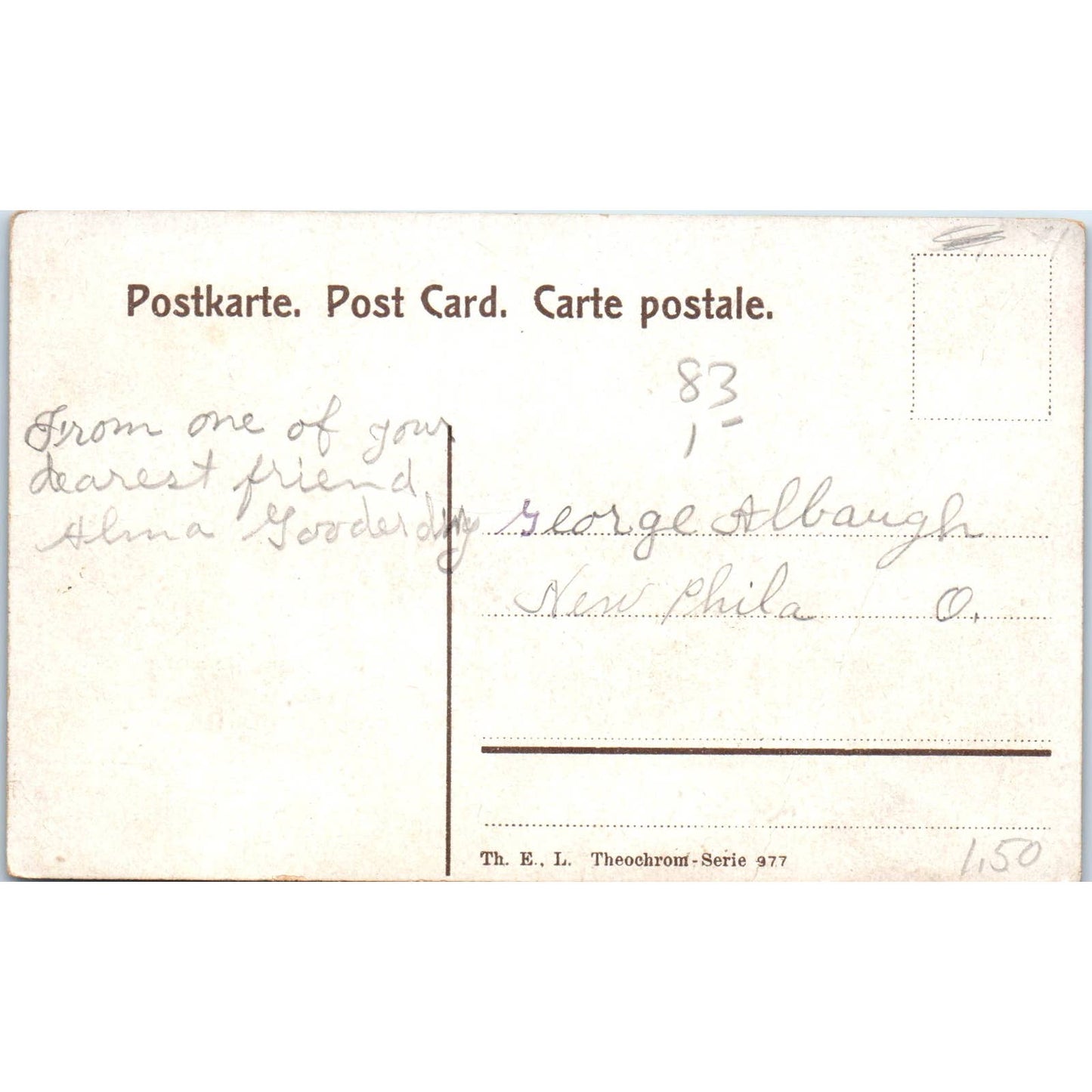 Saint Bernard Puppy Dogs Vintage French Original Postcard TK1-27