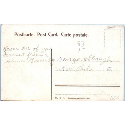 Saint Bernard Puppy Dogs Vintage French Original Postcard TK1-27