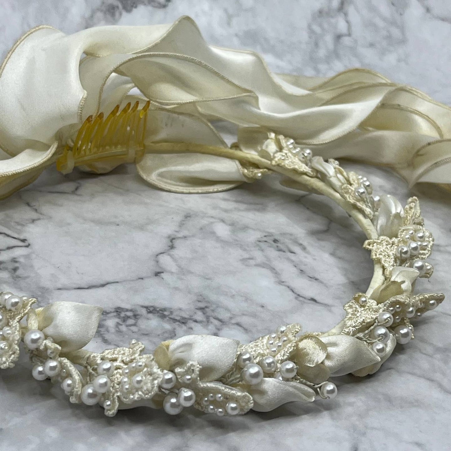 Vintage Wedding Bridal Halo Tiara Headband TE2