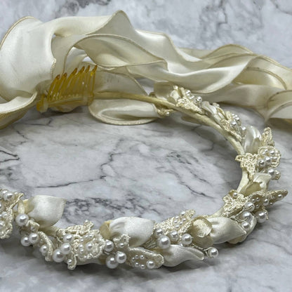 Vintage Wedding Bridal Halo Tiara Headband TE2
