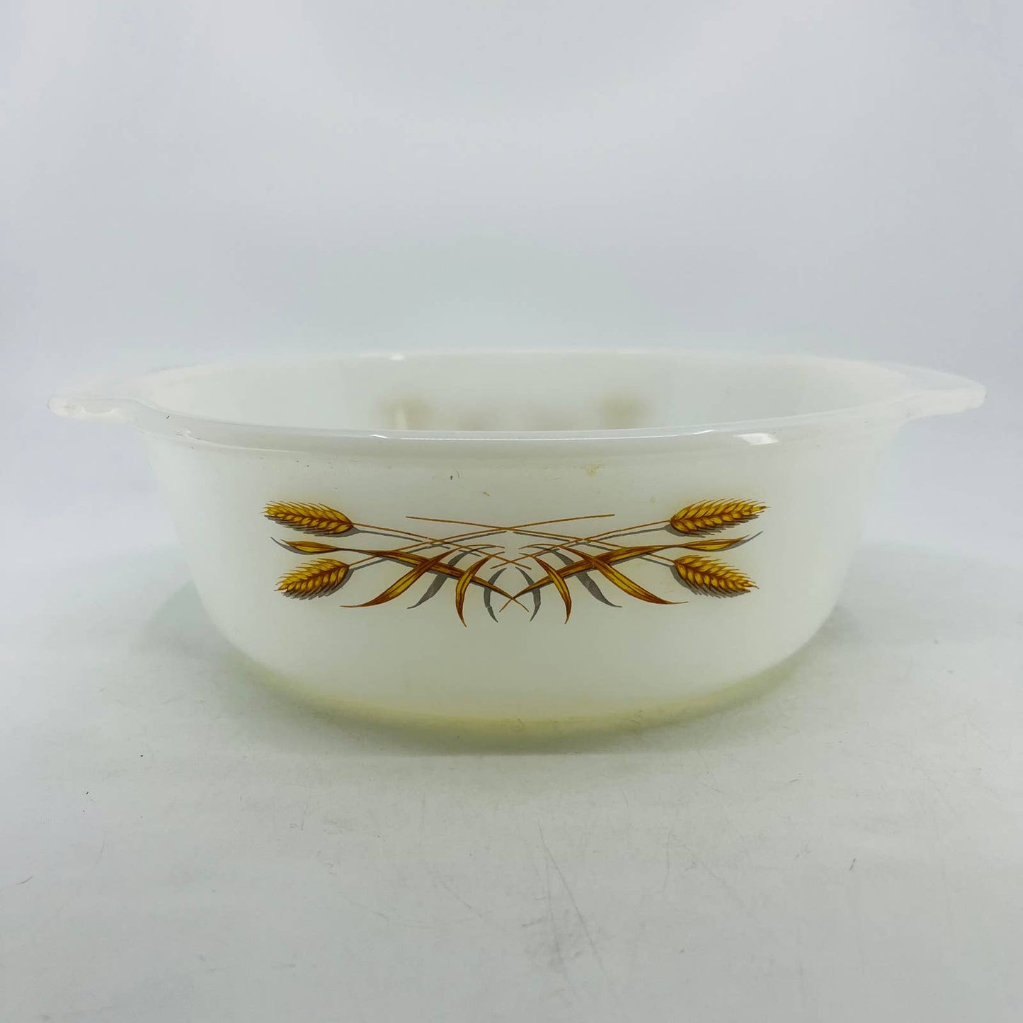Vintage Fire King Golden Wheat 4 Casserole Baking Dish 1-1/2 qt Round TC4