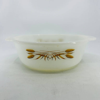 Vintage Fire King Golden Wheat 4 Casserole Baking Dish 1-1/2 qt Round TC4