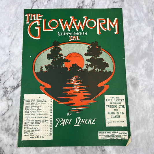 The Glowworm ~ Paul Linke ~ 1920 Marks Sheet Music TI1