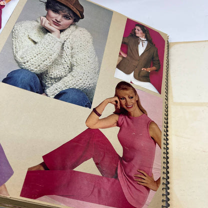 1980s LOADED Scrapbook Album 80s Women's  Fashion Swimsuits Beachwear More TI6