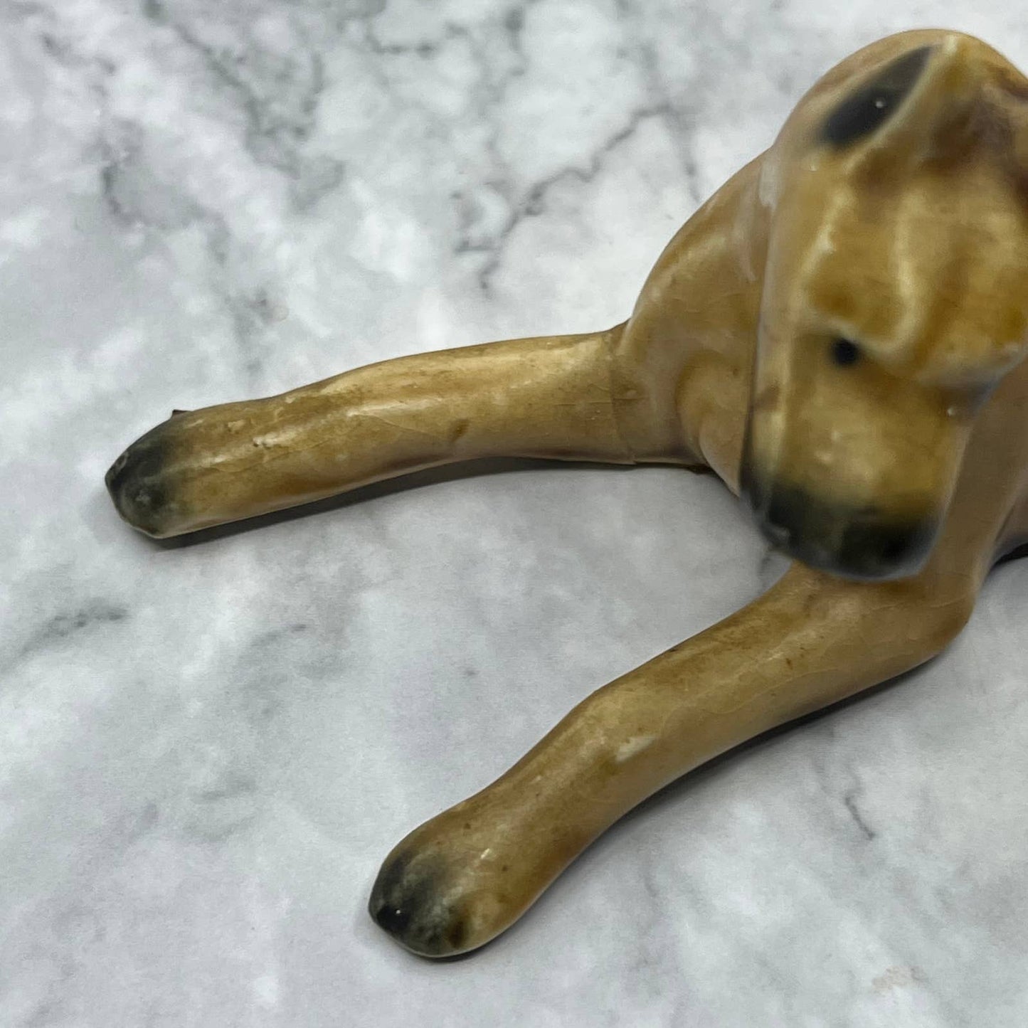 Vintage MCM Hand Painted Great Dane Dog Bone China Figurine 5” SE1