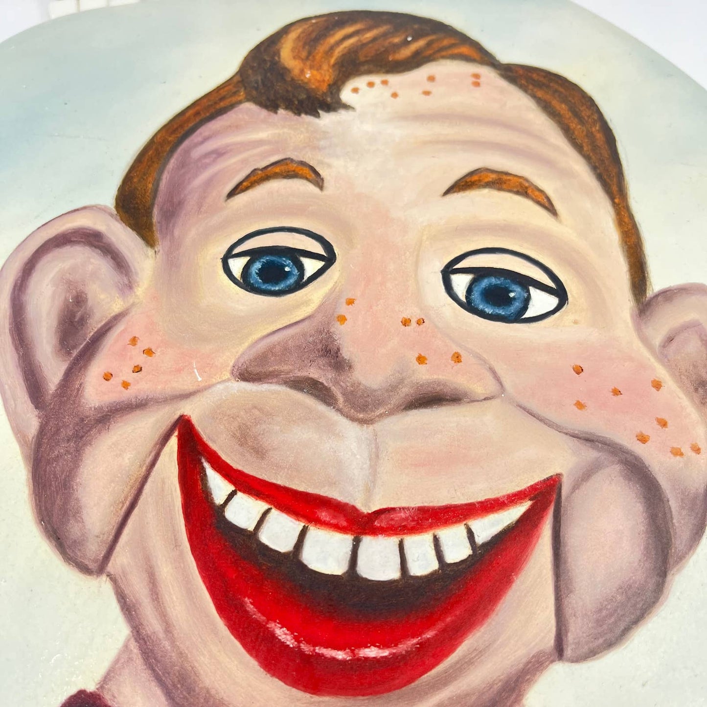 Vintage One-Of-A-Kind Hand Painted HOWDY DOODY Toilet Seat TE5