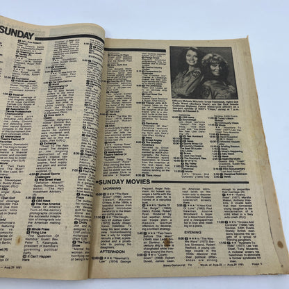 1981 Aug 23 Bellville IL News-Democrat TV Listings Mysteries of the Mind L4-1