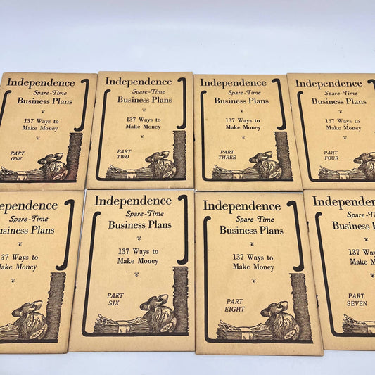 1921 Independence Spare Time Business Plans 137 Ways to Make Money SET OF 8 TF3