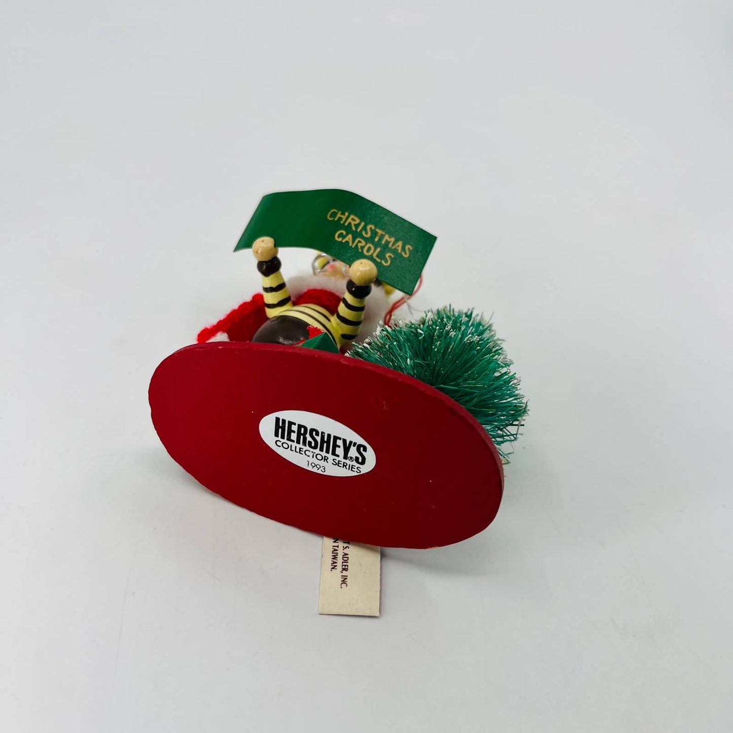 1993 Kurt Adler Hershey's Chocolate World Wooden Elf Christmas Ornament SB6