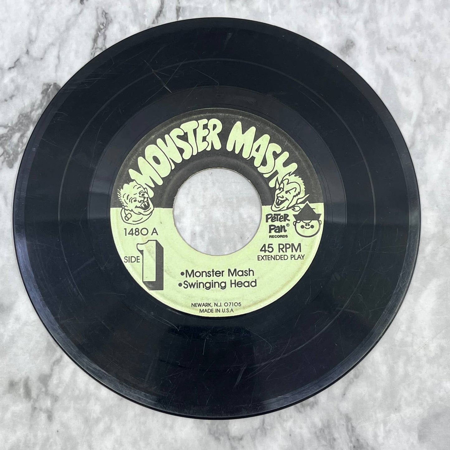 Monster Mash 45rpm 7" On Peter Pan Saturday Evening Ghost Be Careful TJ4
