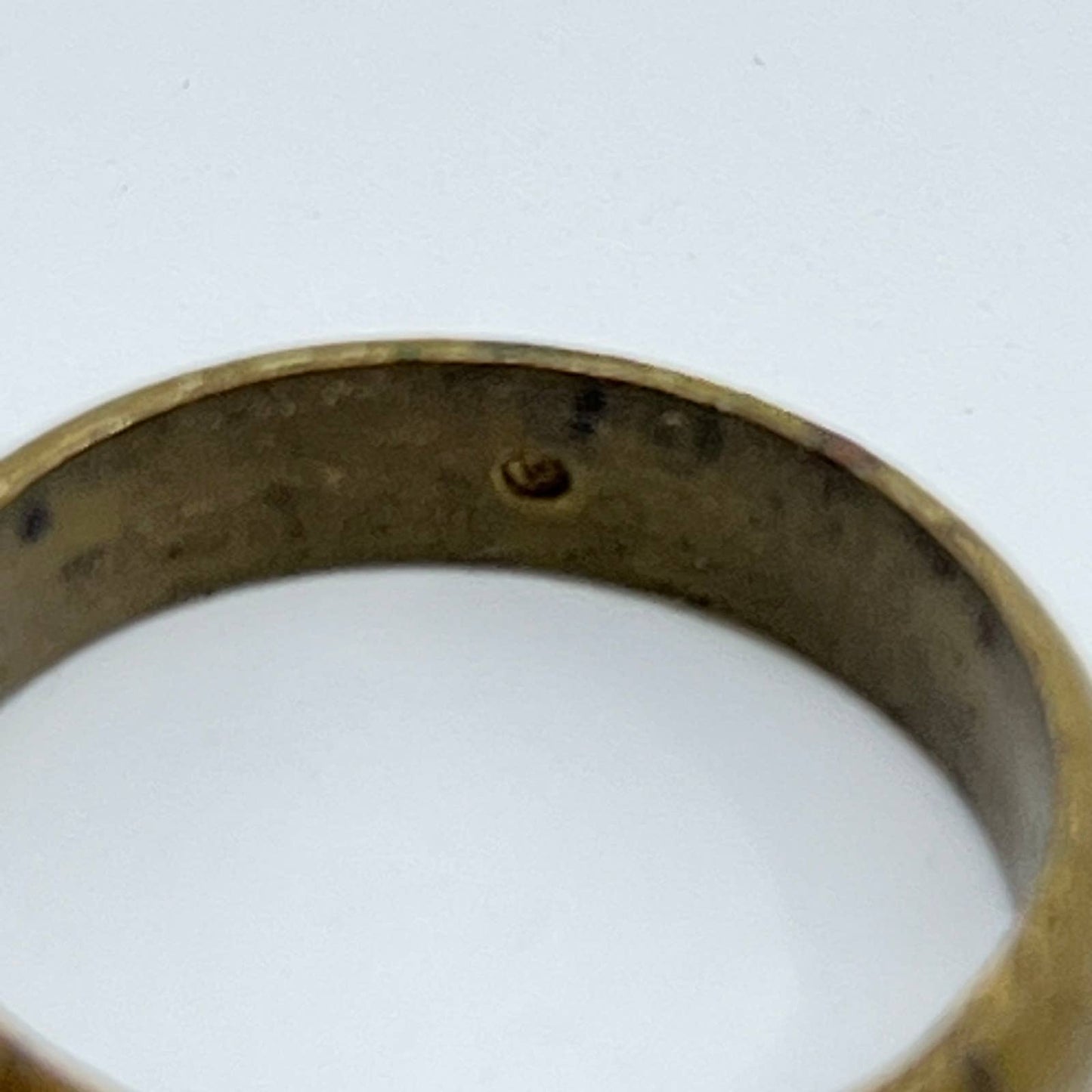 Antique Solid Brass Men's Wedding Band Ring Size 9 SD6