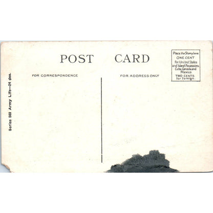 Field Artillery in Action at Military Camp - Original Postcard TJ7-RP1