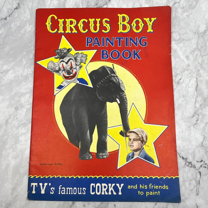 1968 Circus Boy Painting Book Coloring TVs Famous Corky UNUSED TI6