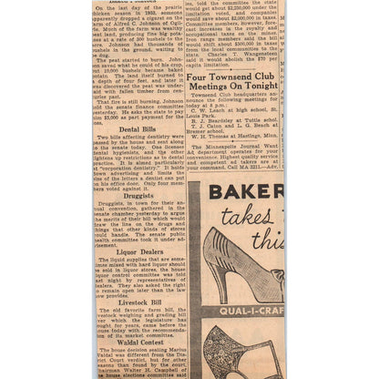 1935 Mpls Journal Newspaper Ad AAgaard's Department Store LaSalle & 8th FL5-3