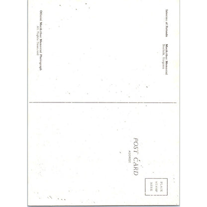 Vintage Large Postcard Rotunda - MacArthur Memorial Norfolk Virginia EA3