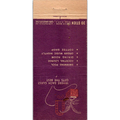 Motel Fresno Hwy 99 California Advertising Matchbook Cover SA1-M10