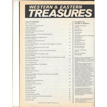 Western & Eastern Treasures Magazine - Gold Metal Detecting Dec 1976 M3