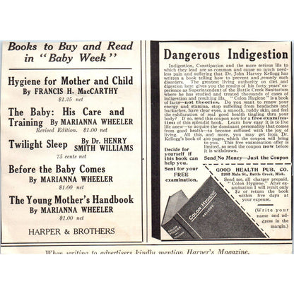c1920 Harper's Ad - Glen Springs American Nauheim Health Resort Watkins NY EA3
