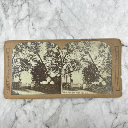 Antique Stereoview Card Ransbergs Kyrka Sweden H3-2