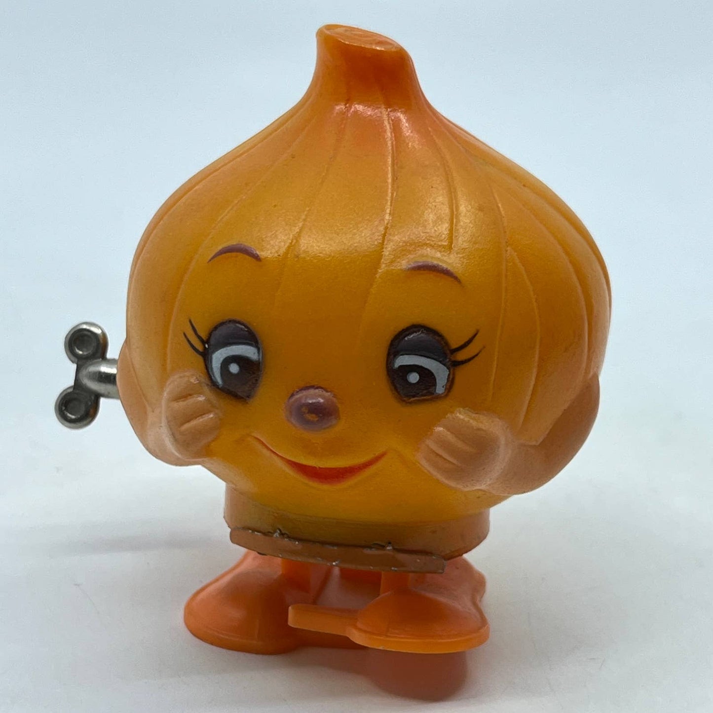 Vintage Rare Anthropomorphic Onion Wind Up Toy WORKS 3” TD2