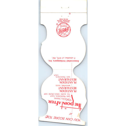 The Point After Dining & Cocktails Hollywood CA Matchbook Cover SA6-M4