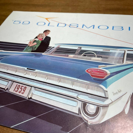 1959 Oldsmobile Full Color Deluxe Sales Brochure Ninety-Eight Super 88 Fiesta B4
