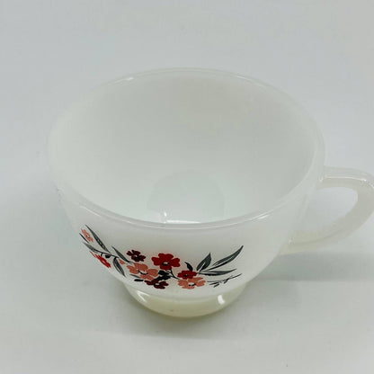 1950s Vintage Fire King Primrose Pink Coffee Tea Cup Pink Flower Replacement TD1