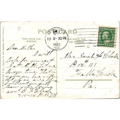 State War and Navy Department 1910 Washington D.C. Original Postcard TK1-P2