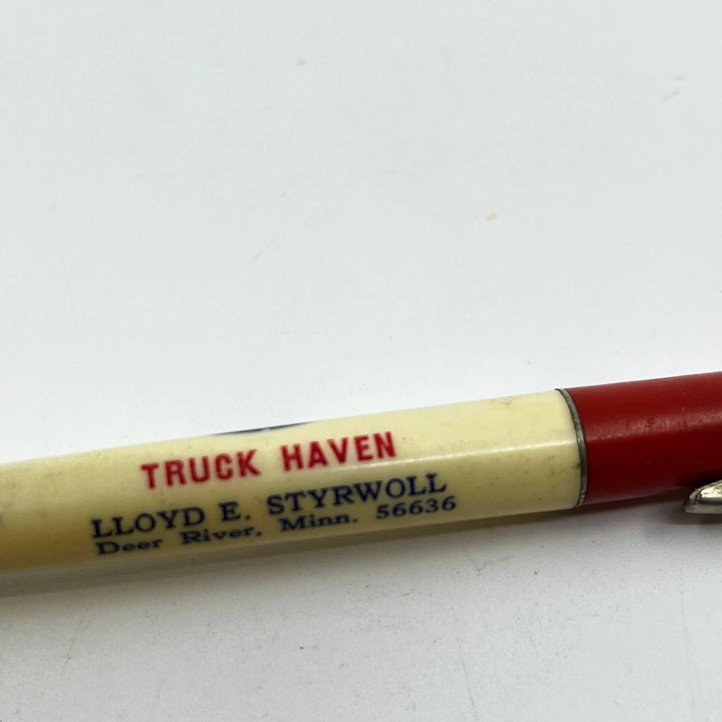 VTG Ballpoint Pen Standard Oil Truck Haven Lloyd Styrwoll Deer River MN SC3