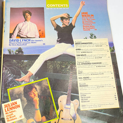 Rolling Stone Magazine December 1984 Bruce Springsteen Issue No 436 TF6