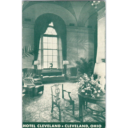 Vintage Postcard Hotel Cleveland - Lobby View,  Cleveland OH TD8-O2