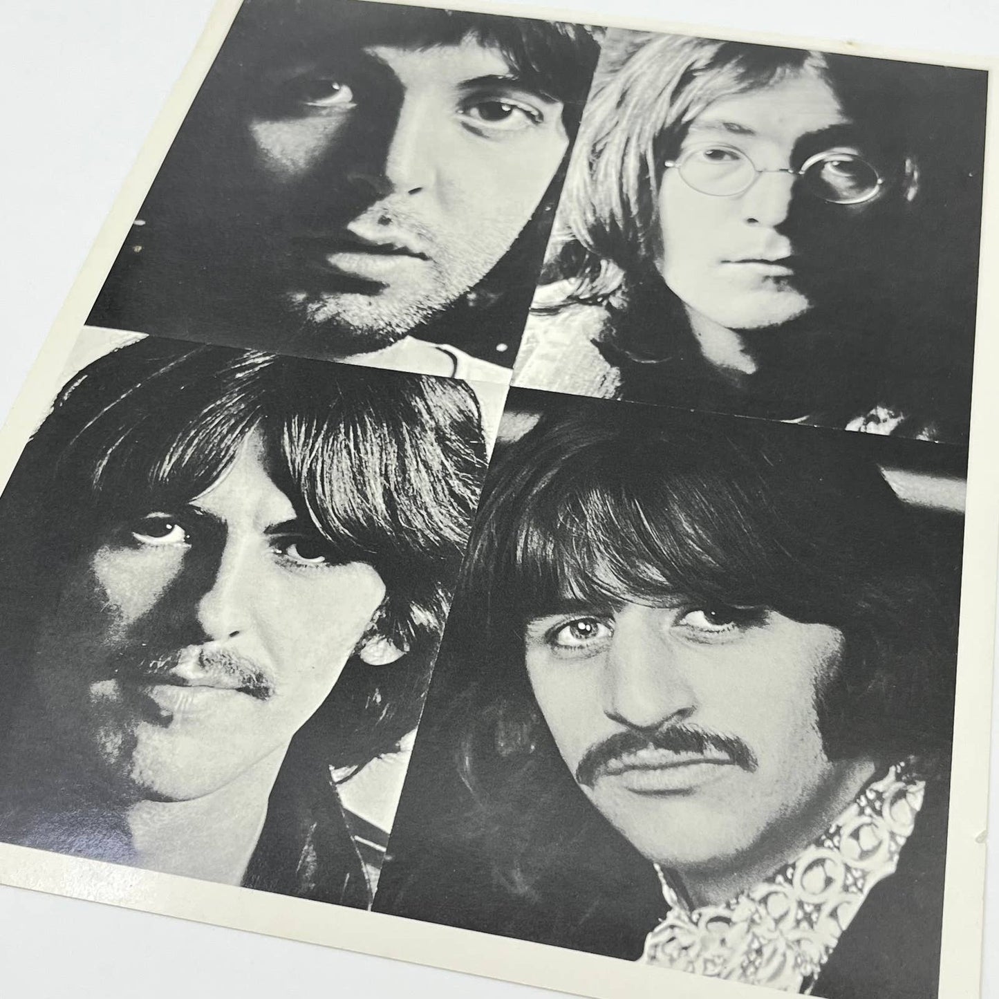Vintage The Beatles Rock Band Head Shot Portrait Black & White 8x10 AB4-13