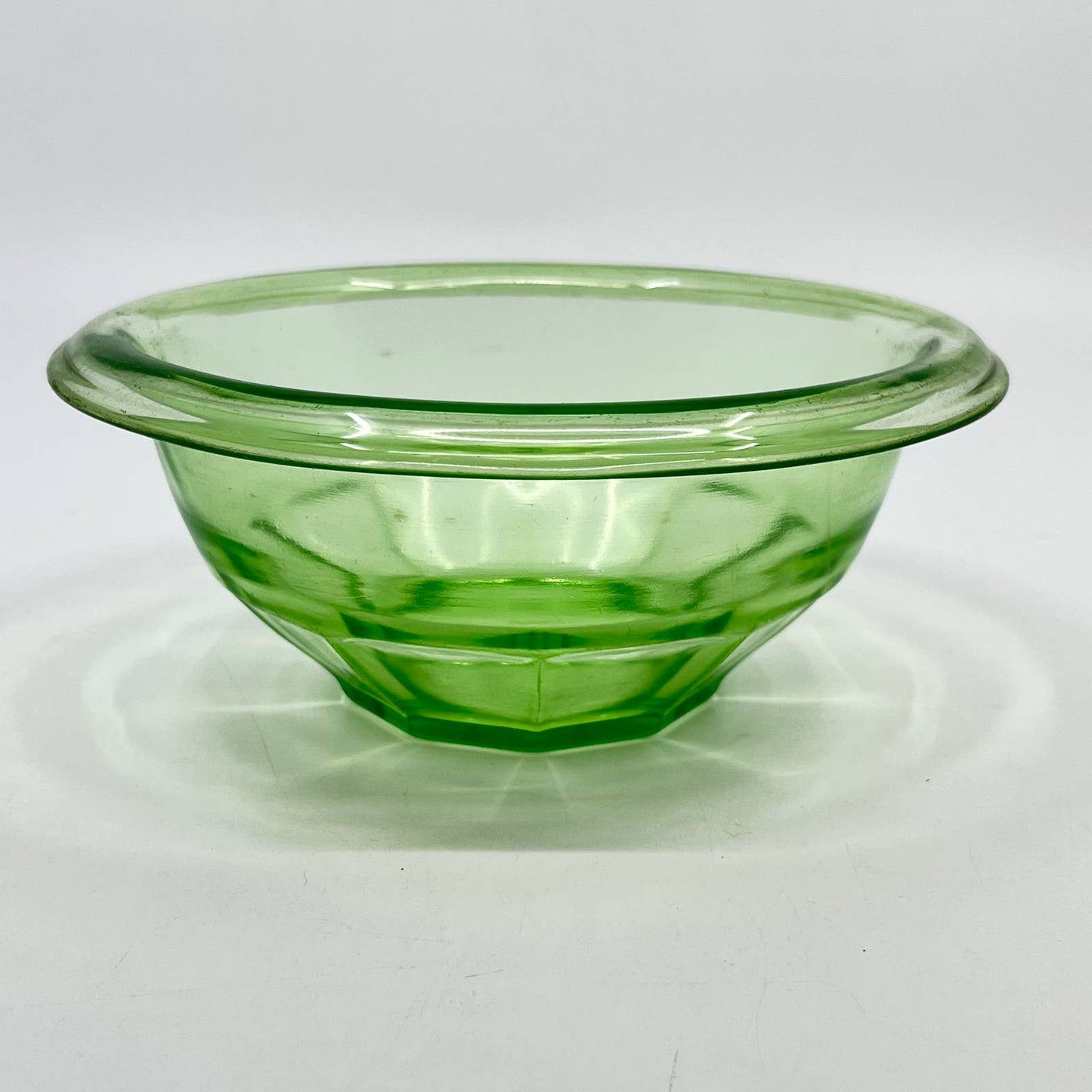 Hazel Atlas Rest Well Green 6" Mixing Bowl Vintage Depression Glass TE4