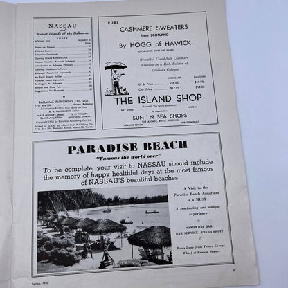 1956 Nassau and Bahamas Resort Islands Tourist Guidebook Jan Rylander TH8