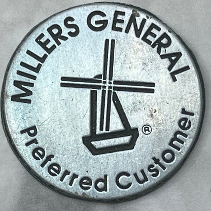 Vtg Letterpress Printers Block Plate Millers General Preferred Customer SE843