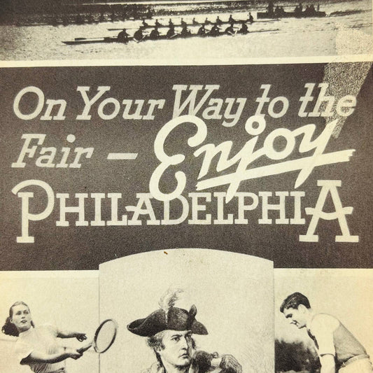 1939 Philadelphia PA Attraction Booklet for World’s Fair Tourists EA3