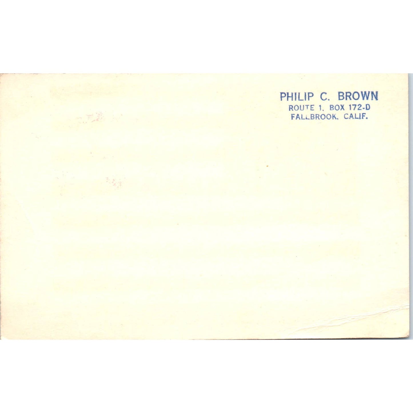 Philip C. Brown Rejected 50 Star American Flag Design Original Postcard TK1-28