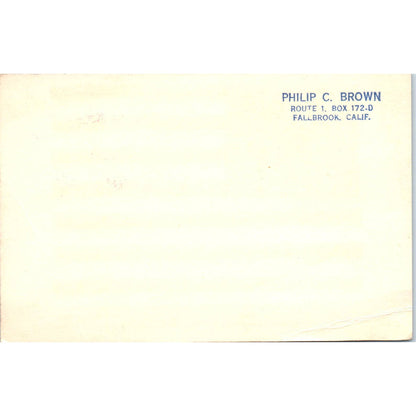 Philip C. Brown Rejected 50 Star American Flag Design Original Postcard TK1-28