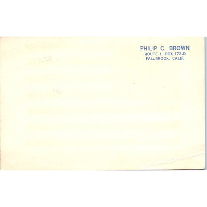 Philip C. Brown Rejected 50 Star American Flag Design Original Postcard P2-2