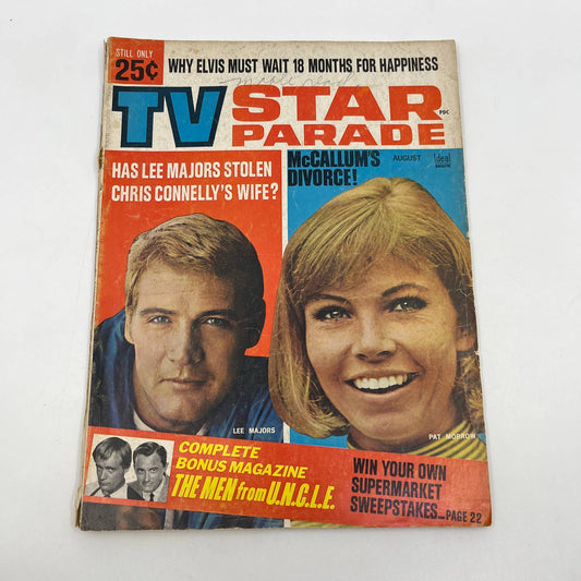 1966 August TV Star Parade Magazine Lee Majors McCallum Patty Duke TG1