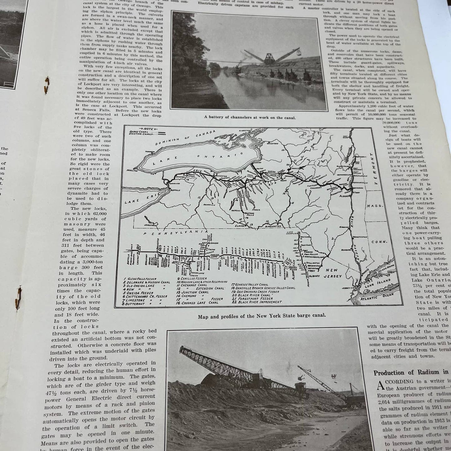 1914 Scientific American February 28 Magazine Unicycle Stabilized Gyroscope TH6