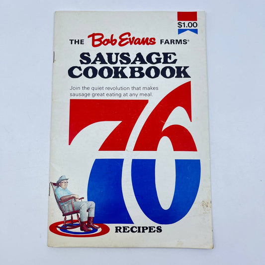 1970 Cookbook Bob Evans Farms Sausage Promo Booklet Paperback TF7