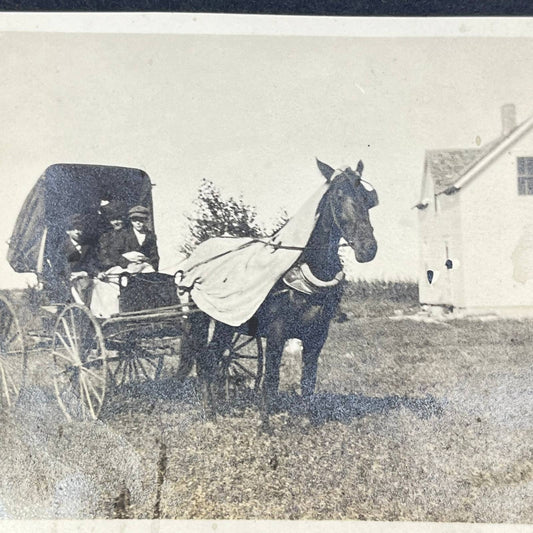 Early 1900s Horse Drawn Carriage Photograph SC9