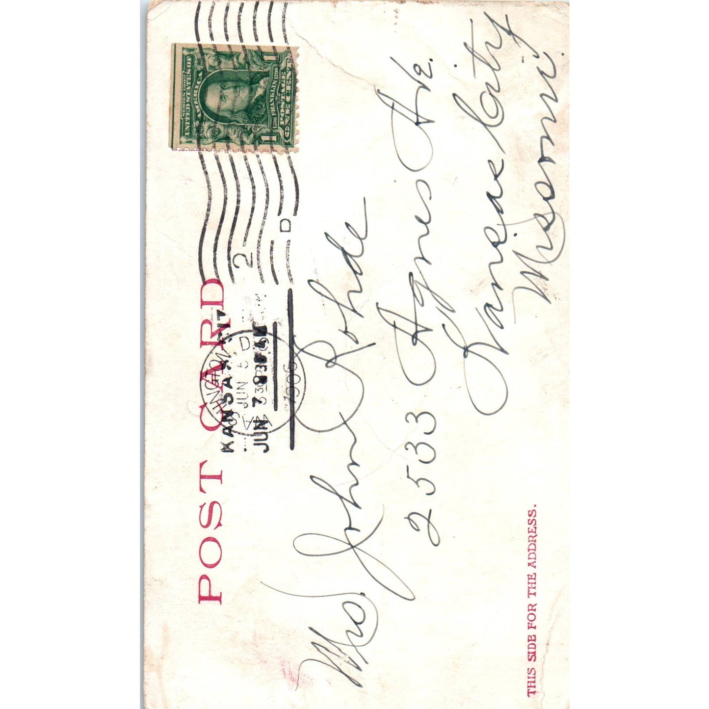 Washington Monument 1906 Washington D.C. Original Postcard TK1-P2